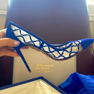 Aquazurra barely worn with box and travel bag